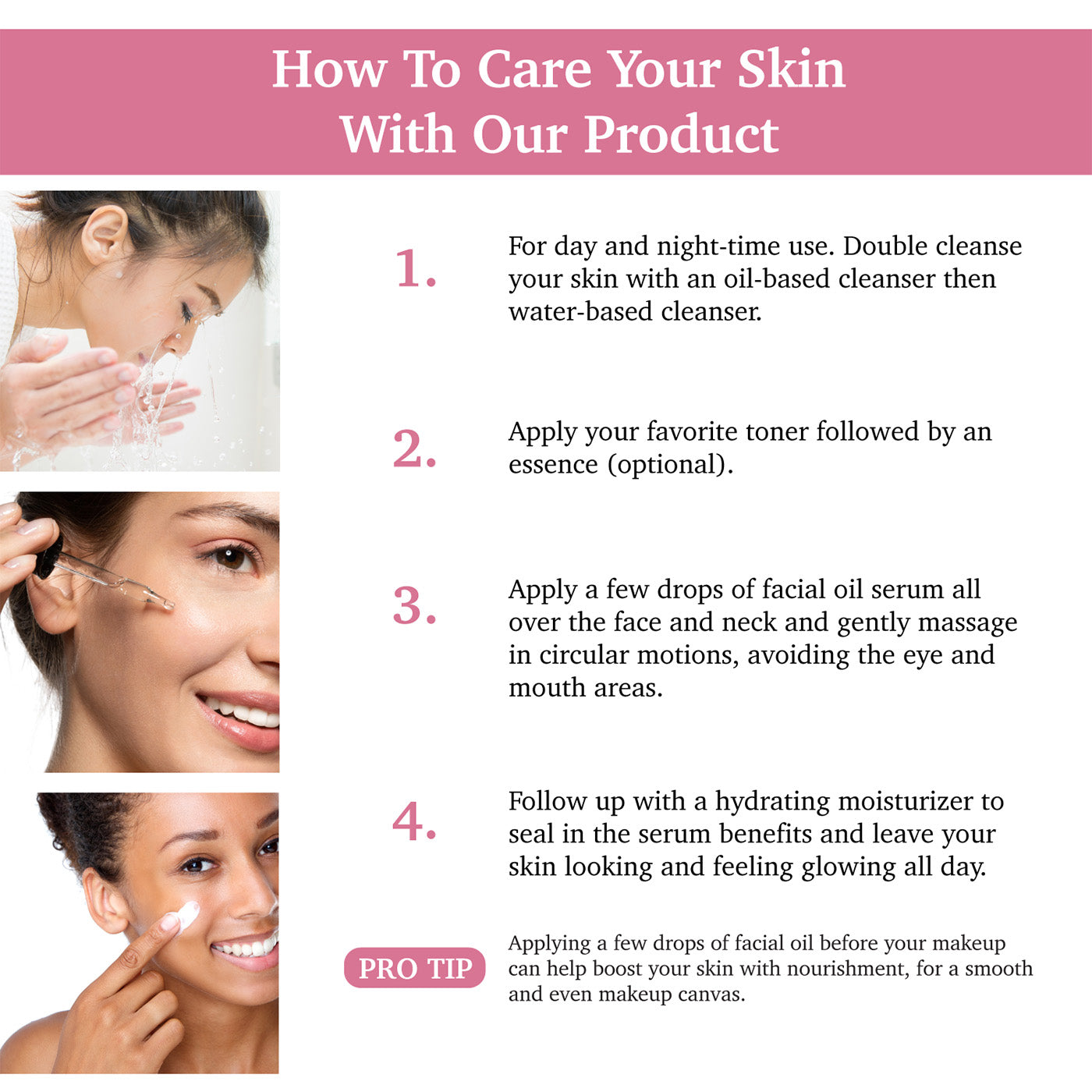 Purifect Moisturizing Rosehip Facial Oil Serum
