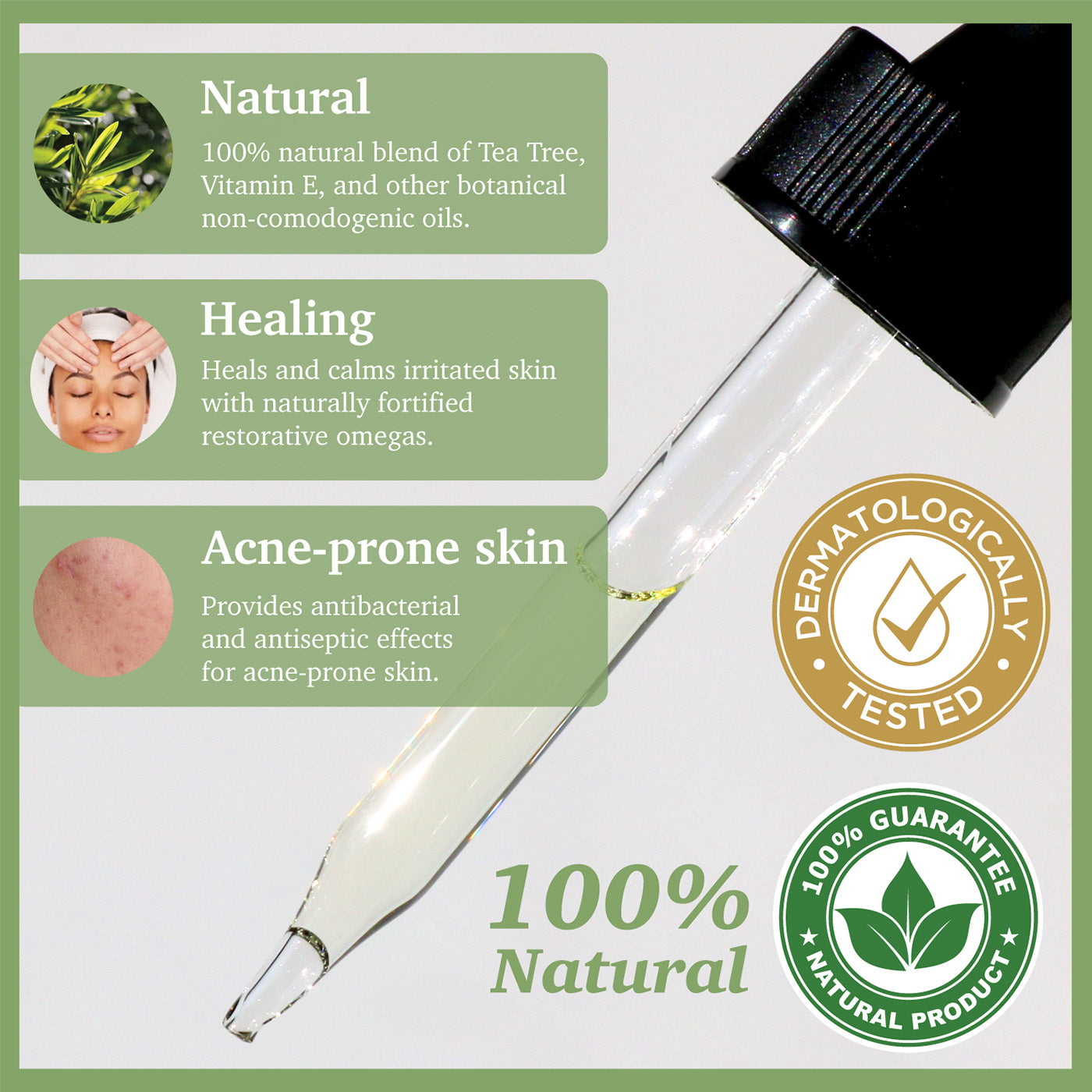 Purifect Healing Tea Tree Facial Oil Serum