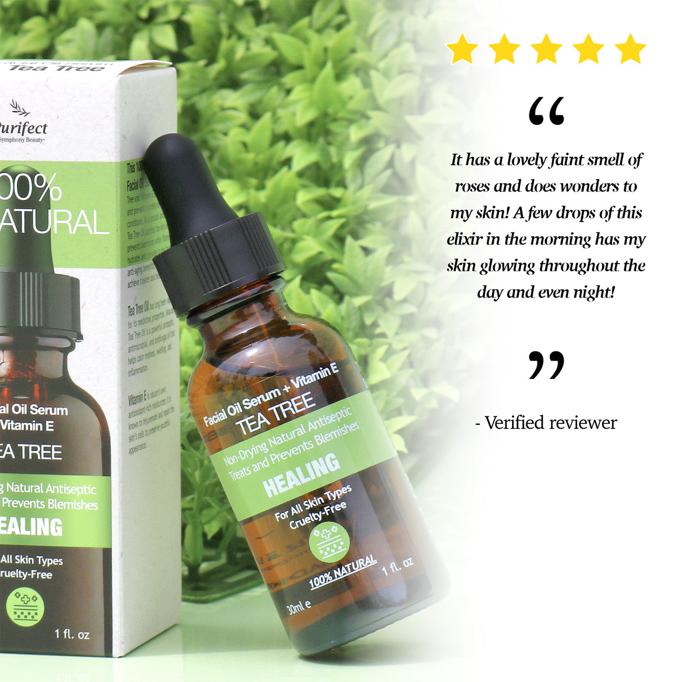 Purifect Healing Tea Tree Facial Oil Serum